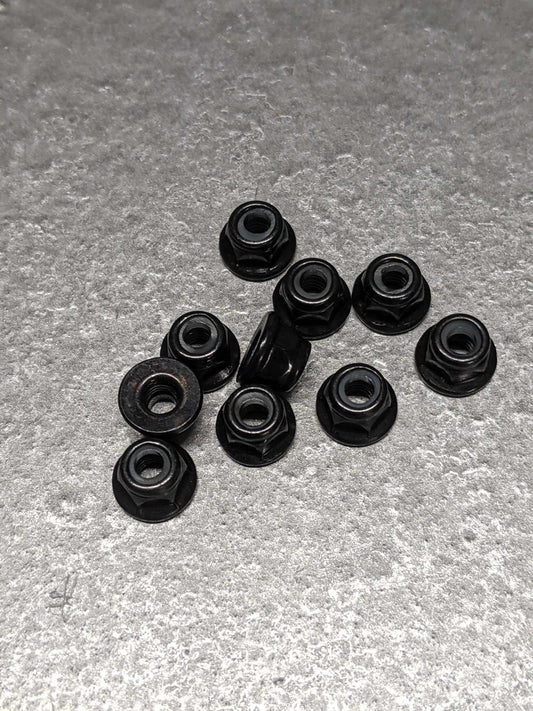 (10 pcs) 4mm Flanged Nylock (Wheel Nuts)